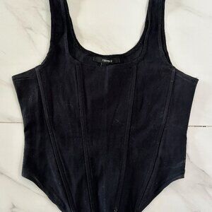 Black Forever 21 Corset Top